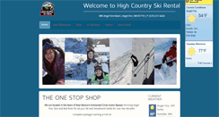 Desktop Screenshot of highcountryskirental.com