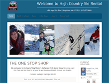 Tablet Screenshot of highcountryskirental.com